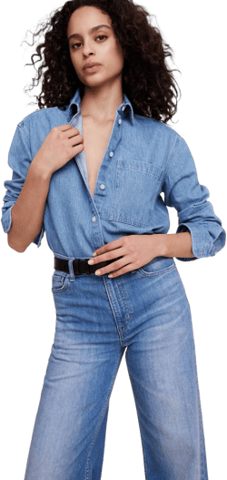 Banana Republic Women's Oversized Denim Shirt