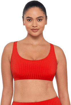 S3 Swim Women's Sculpting Ribbed Bikini Top