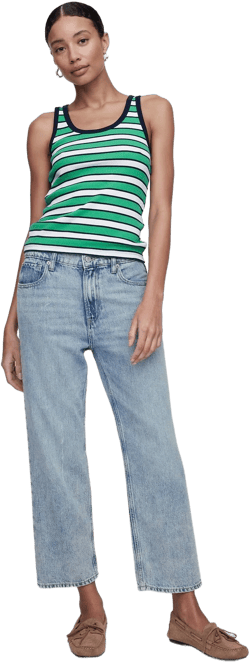 Gap Women's Mid Rise Relaxed Straight Jeans