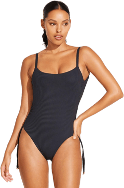 Vitamin A Women's Gemma Drawstring One-Piece Swimsuit