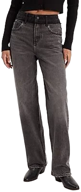 Women's High-Waisted Relaxed Straight Jeans