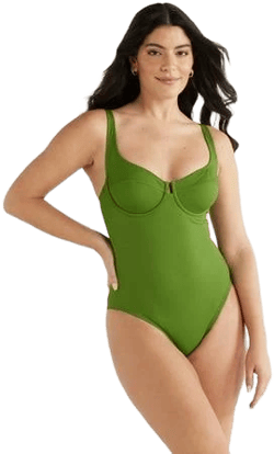 Sofia by Sofia Vergara Women's Sandra Ribbed One-Piece Swimsuit