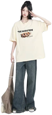 Women's Oversize Printed Short