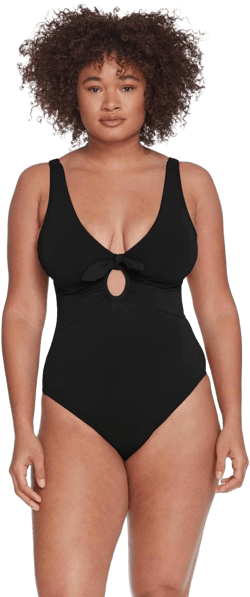 Robin Piccone Women's Ava Knotted One Piece Swimsuit