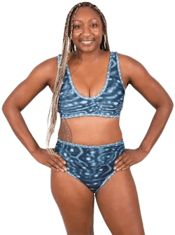 Whale Shark Warrior Reversible Bikini Top
