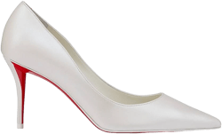 Christian Louboutin Miss Z Pointed Toe Pearlescent Nappa Leather Pumps