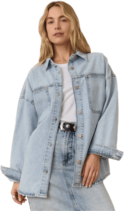 Women's Marine Layer Molly Oversized Denim Shirt Jacket