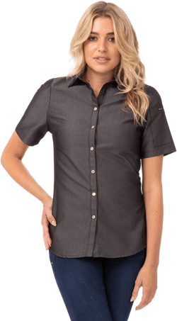 Chef Works Women's Detroit Denim Shirt