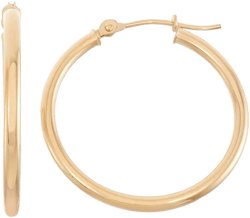 10K Yellow Gold Hoop Earrings