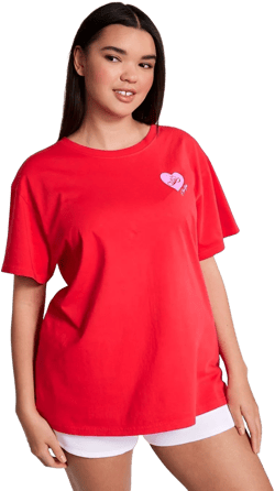 Pink Victoria's Women's Secret Tops Campus Cotton Tee