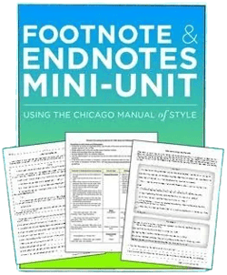 Footnotes and Endnotes Mini-Unit