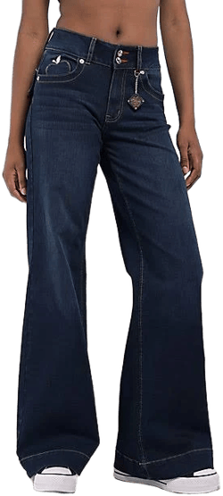 Apple Bottoms Forbidden Fit Wide Leg Jeans