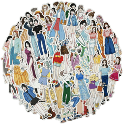 Fashion Women People Vinyl Stickers