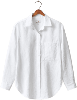 Women's Linen Long Sleeve Shirt American Giant