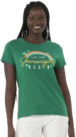 Shenanigans Graphic Tee with Short Sleeves