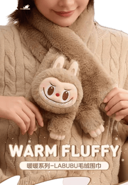POPMART WARM FLUFFY Series LABUBU Plush Scarf