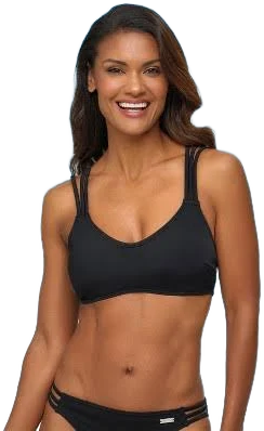 Lascana Women's Strappy Scoop Bikini Top
