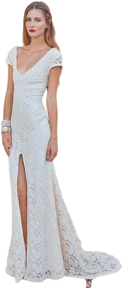 Bohemian Lace Wedding Dress