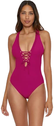 Becca by Rebecca Virtue GIA Plunge One Piece Swimsuit