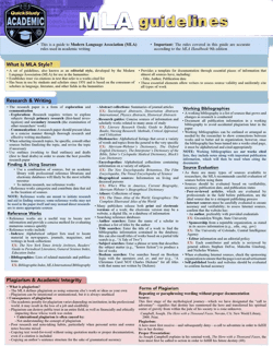 MLA Guidelines - 9th Edition: A QuickStudy Laminated Style Reference Guide