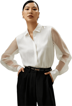 Women Lilysilk Ethereal Silk Shirt
