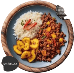 ANGUS GROUND BEEF W/ ARROZ THAI & AMARILLOS