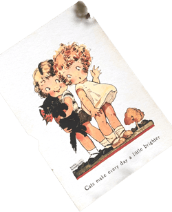 Agnes Richardson Postcard - Cats Make Every Day A Little Brighter