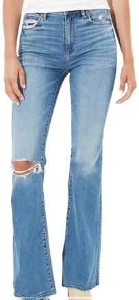 American Eagle Outfitters Ripped Flare Jean Pants