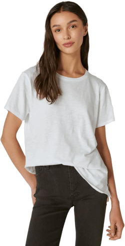 Lucky Brand Women's Classic Cotton Slub T-Shirt