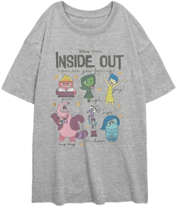Disney / Pixar's Inside Out How Are You Feeling Oversized Graphic Tee