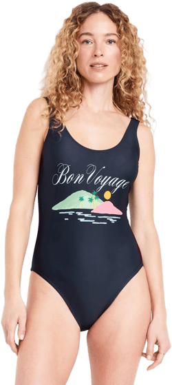 Old Navy Women's Matte One-Piece Swimsuit