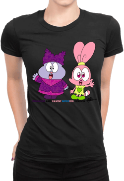 Artistshot Chowder N Panini Ladies Fitted T-Shirt