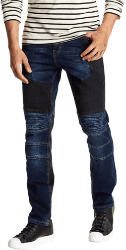 Request Stretch Quilted Contrast Jeans at Hautelook - Mens Slim Jeans - Skinny Jeans - Mens Pants