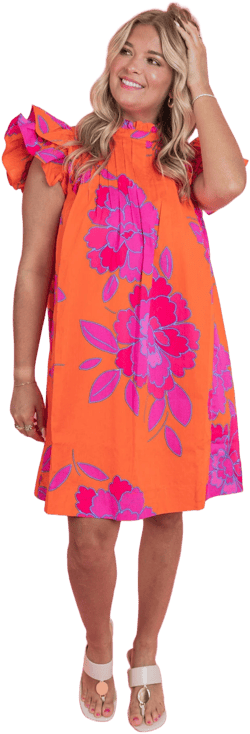 Floral Shift Mini Dress