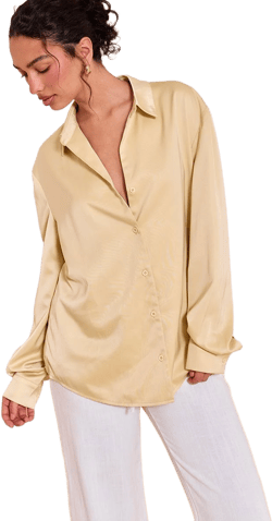 Oversized Satin Shirt