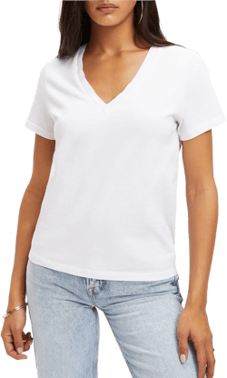 Good American Women's Heritage V-Neck T-Shirt