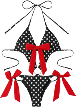 Livvy Dunne Polka Dot Monokini