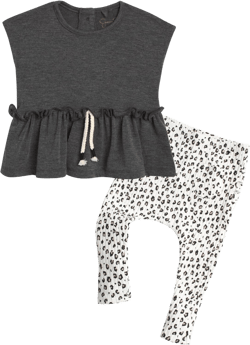 Jessica Simpson Baby Girls' Pants Set - 2 Piece Cute Blouse and Pants – Matching Fall Outfits for Newborns and Infants, 0-24M: Clothing, Shoes & Jewelry
