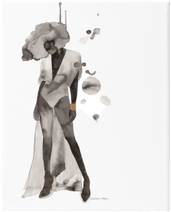 Stupell Industries Abstract Woman Illustration Abstract Painting Art Print Wall Art