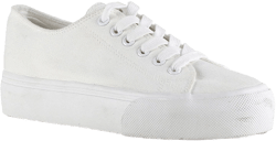 Women's Canvas Sneakers with Instant Lace Up