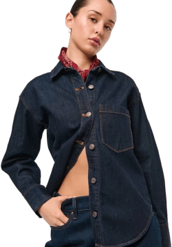 Abercrombie & Fitch Women's Oversized Denim Shirt