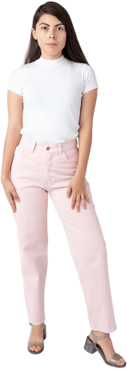 Los Angeles Apparel Women's Relaxed Fit Bull Denim Jeans