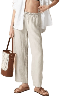 J.Crew Women's New Soleil Linen Pants