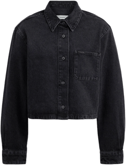 Coach Women's Cropped Denim Button Down