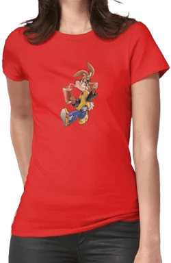 Nesquik Bunny Ad Rabbit Women's Fitted T-Shirt