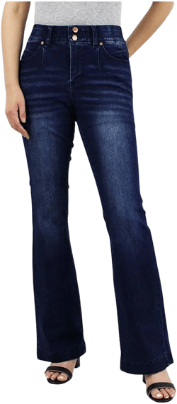 Indigo Poppy Women's Tummy Control Bootcut Jeans