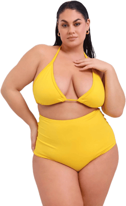 Rebdolls Plus Size Essential Triangle Swim Top