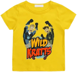 SHDYEB Wild Kratts Cartoon T-shirt