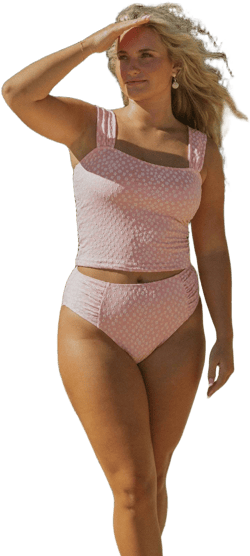 High-Waisted Full Coverage Bikini Bottoms