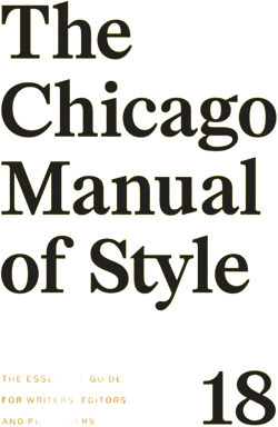 The Chicago Manual of Style, 17th Edition
